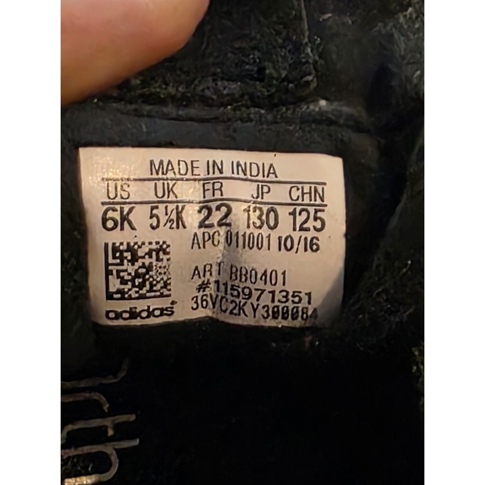 Little Kids 6K - Adidas Tubular Invader Strap Athletic Shoes Triple Black RARE - Picture 10 of 10